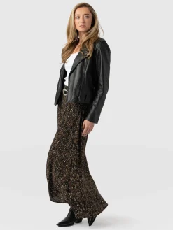 Saint and Sofia Sutton Skirt - Ditsy Leopard