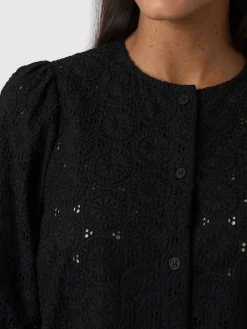 Saint and Sofia Tabitha Blouse - Black Broderie