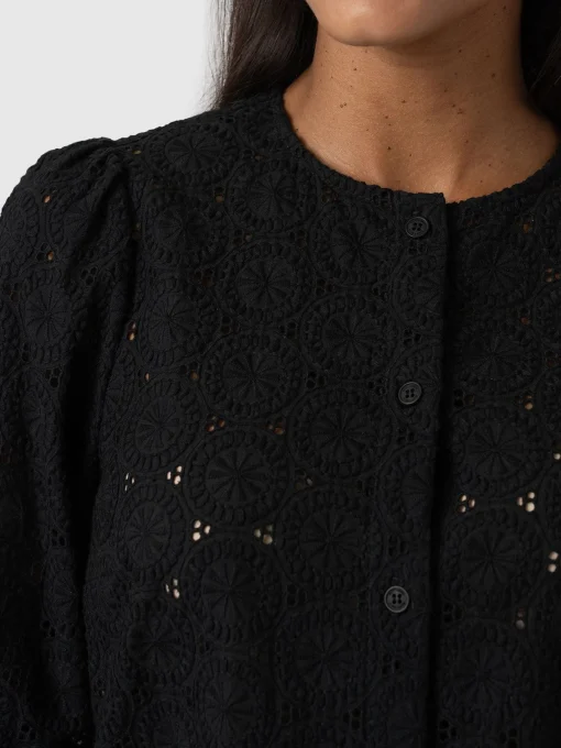 Saint and Sofia Tabitha Blouse - Black Broderie