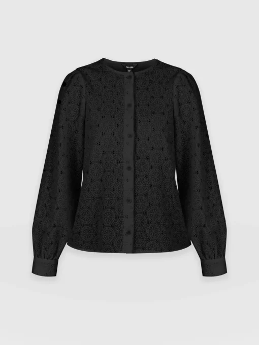 Saint and Sofia Tabitha Blouse - Black Broderie