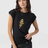 Saint and Sofia Turn Up Tee - Black Rock N Roll
