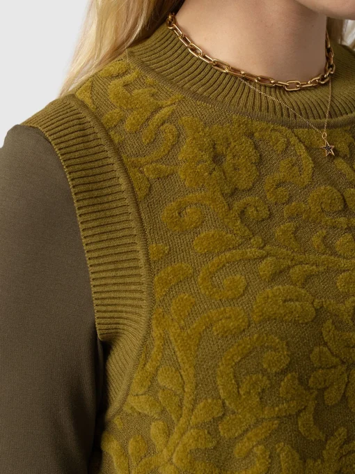 Saint and Sofia Wren Sleeveless Knit - Olive